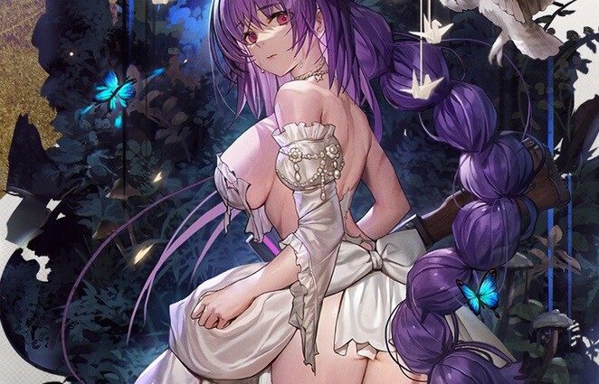 『ドールズフロントライン』エロいおっぱいムチムチウェディングドレスが破けるエロ衣装！