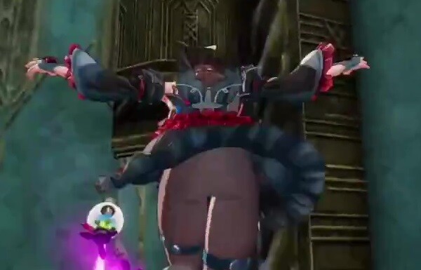 『ユミアのアトリエ』えっちなユミアのゴスロリ服のスカートの中のエロいタイツ丸見えお尻！