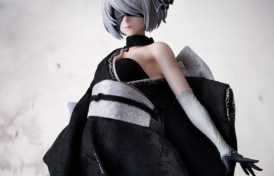 『ニーア オートマタ』2Bのえっちな和服で肩出しのエロ衣装のえっちな日本人形！