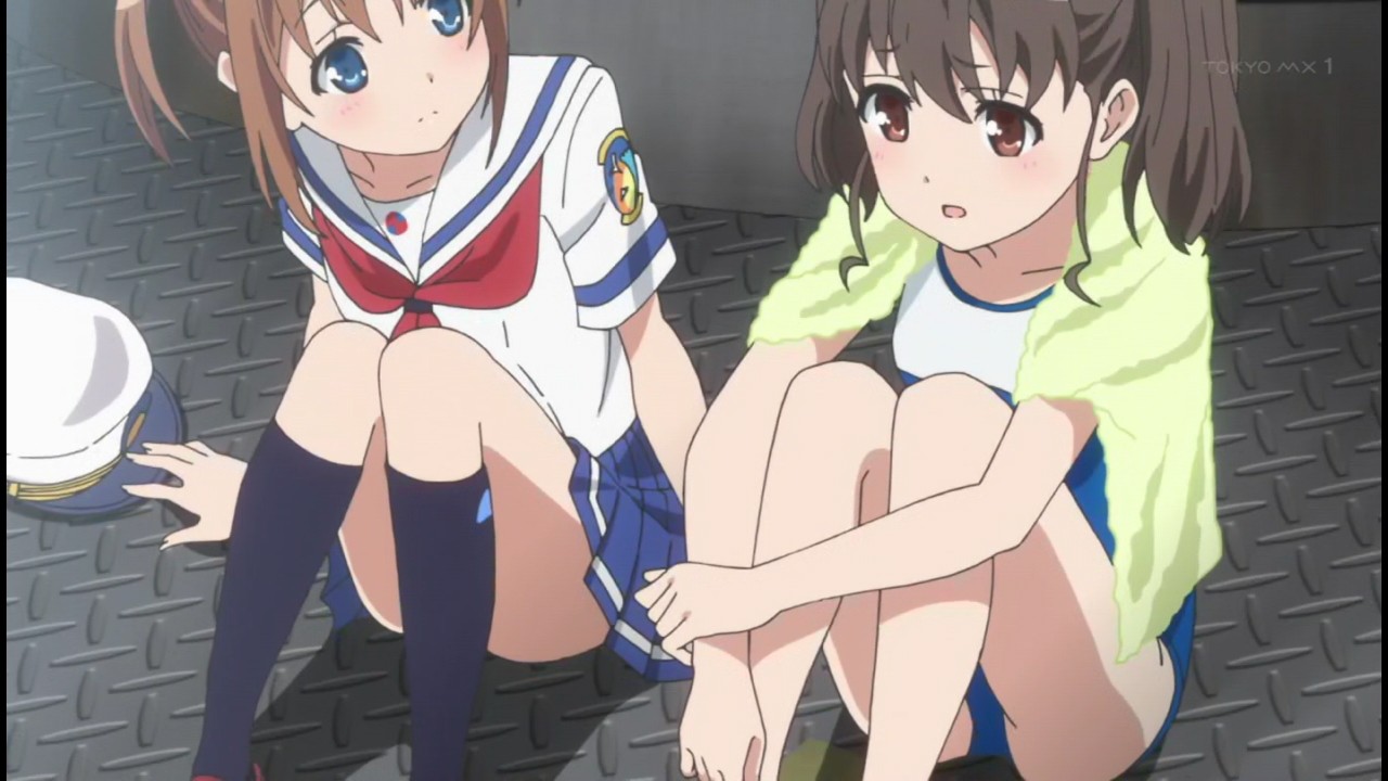 アニメ ハイスクール フリート 5話でエロい水着や下着が見えたり濡れ透けシーンなど チラシの裏でゲーム鈍報