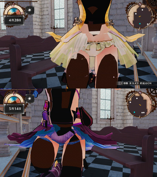 リディー&スールのアトリエ パンチラ バグ 裏技 パンツ エロ (1)