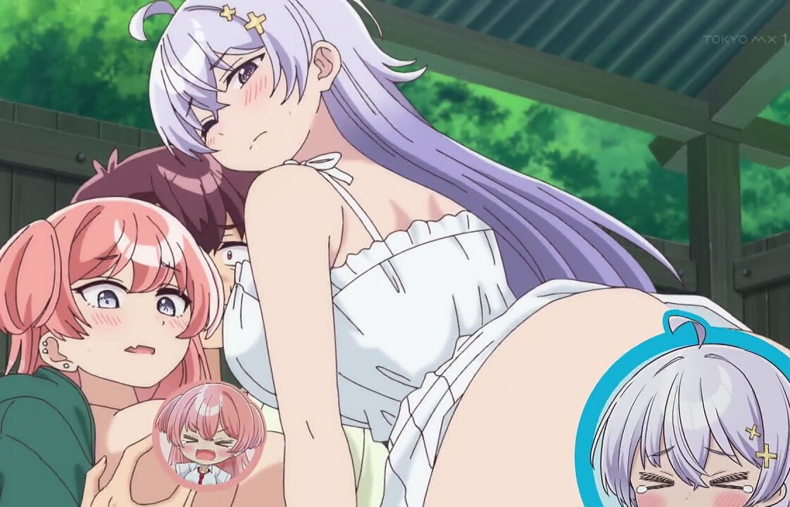 アニメ『よわよわ先生』8話でまんこ見せつけたりエロすぎる日焼け跡でほぼセックスなど！