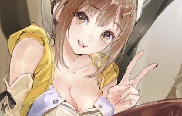 岸田メル先生が描いた ライザのアトリエ ライザのめっちゃえっちな太もものエロイラスト チラシの裏でゲーム鈍報