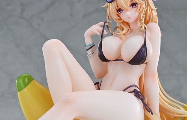 『放置少女』賈ク（カク）のえっちなおっぱいが溢れてるムチムチ水着のエロフィギュア！