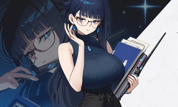新作スマホゲー『アストラエ・オラティオ』ムチムチ巨乳セーターの東大生メガネドスケベお姉さん