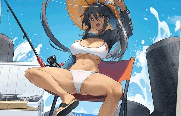 『アズールレーン』と『シノビマスター閃乱カグラ』でエロすぎ女の子のおっぱいエロ水着など