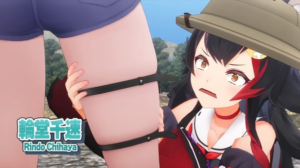『ホロライブ』輪堂千速のムチムチ太ももを高速で撫で回されるシーンが話題に！