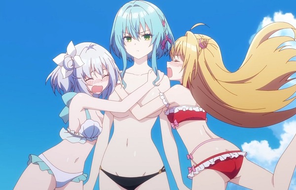 アニメ『ひきこまり吸血姫の悶々』9話で女の子たちのえっちな水着姿などエロい水着回!