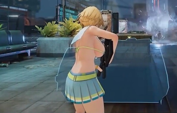 『ドールズフロントライン2』エロすぎるおっぱいが丸出しの下乳チアガールのエロ衣装！