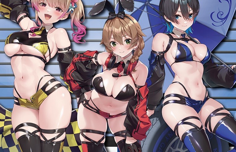 『バニーガーデン』エロすぎる丸出しのムチムチレースクイーンのエロイラストグッズ！