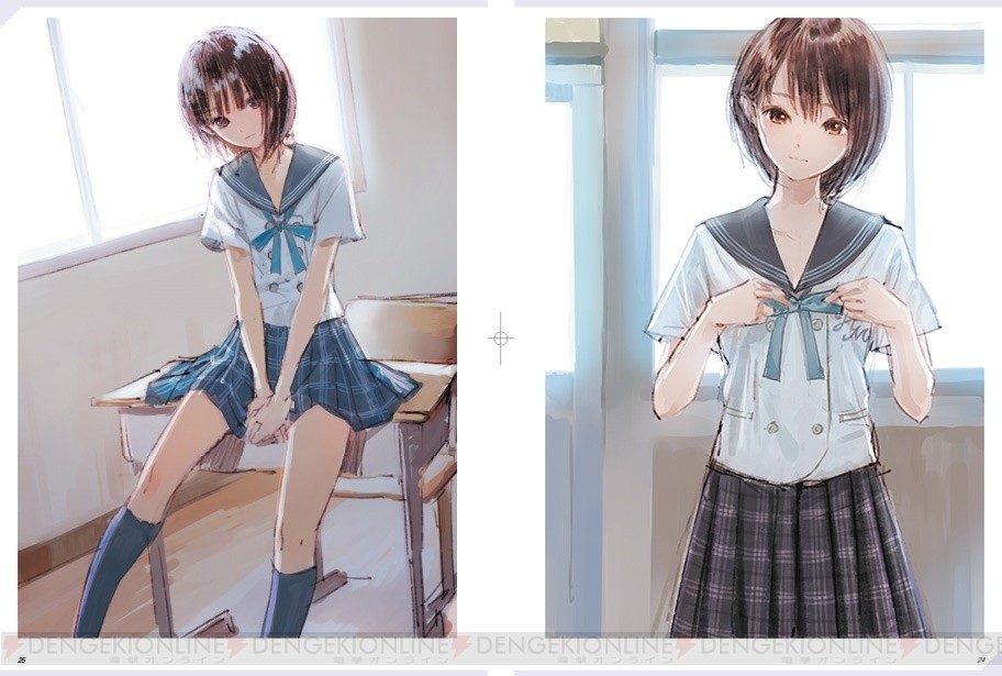 ブルーリフレクション 岸田メル先生のエロイラスト画集 エロいおっぱいとか太もも チラシの裏でゲーム鈍報