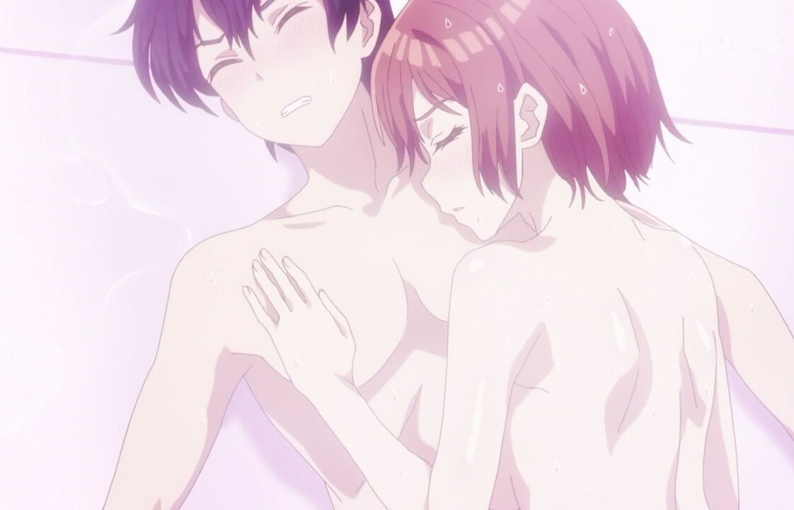 アニメ『クラスの大嫌いな女子と結婚することになった。』2話でエロいお風呂で裸えっち！