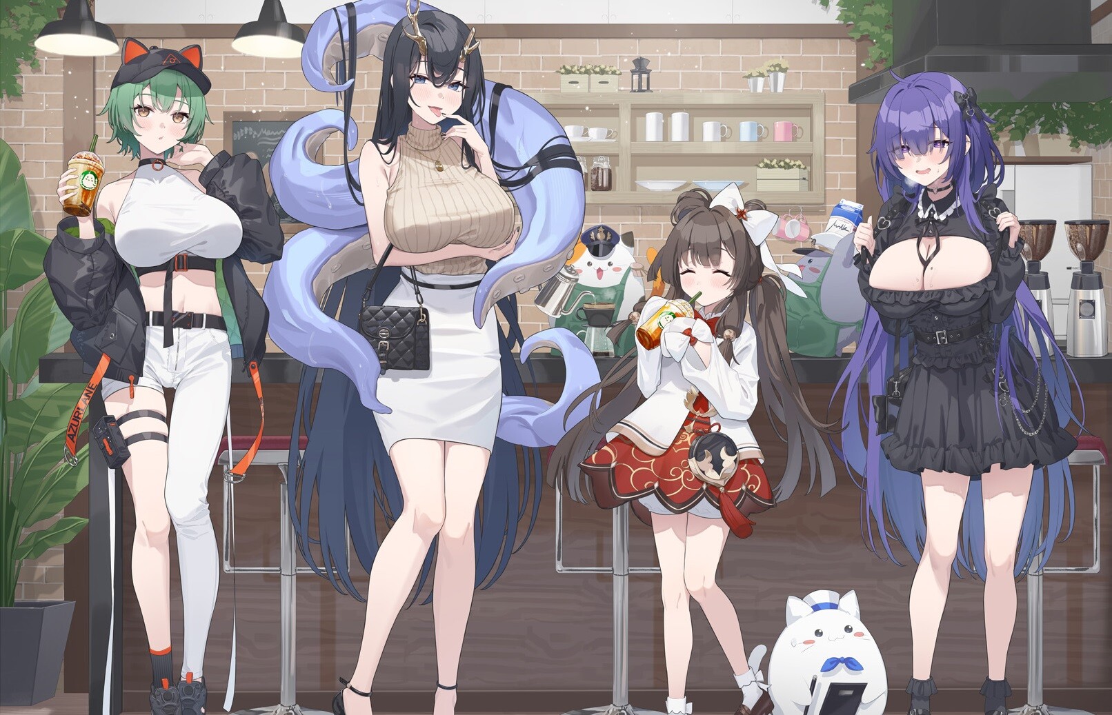 『アズールレーン』エロすぎるムチムチおっぱいが強調されてる私服姿のエロイラストグッズ！