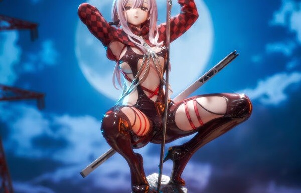 『勝利の女神：NIKKE』紅蓮のドスケベすぎるエロすぎとんでもド変態衣装のエロフィギュア！