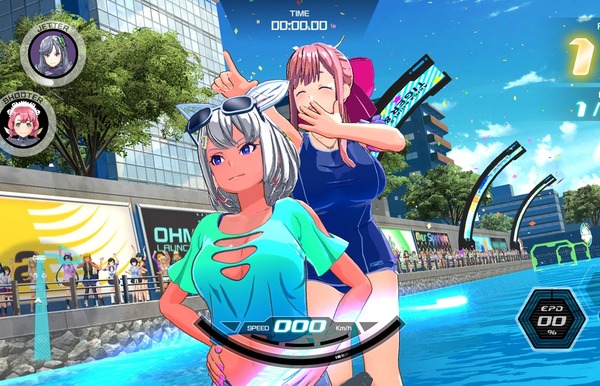 PS4『神田川 JETGIRLS』エロい水着姿のエロおっぱいなどゲーム画面スクリーンショット！