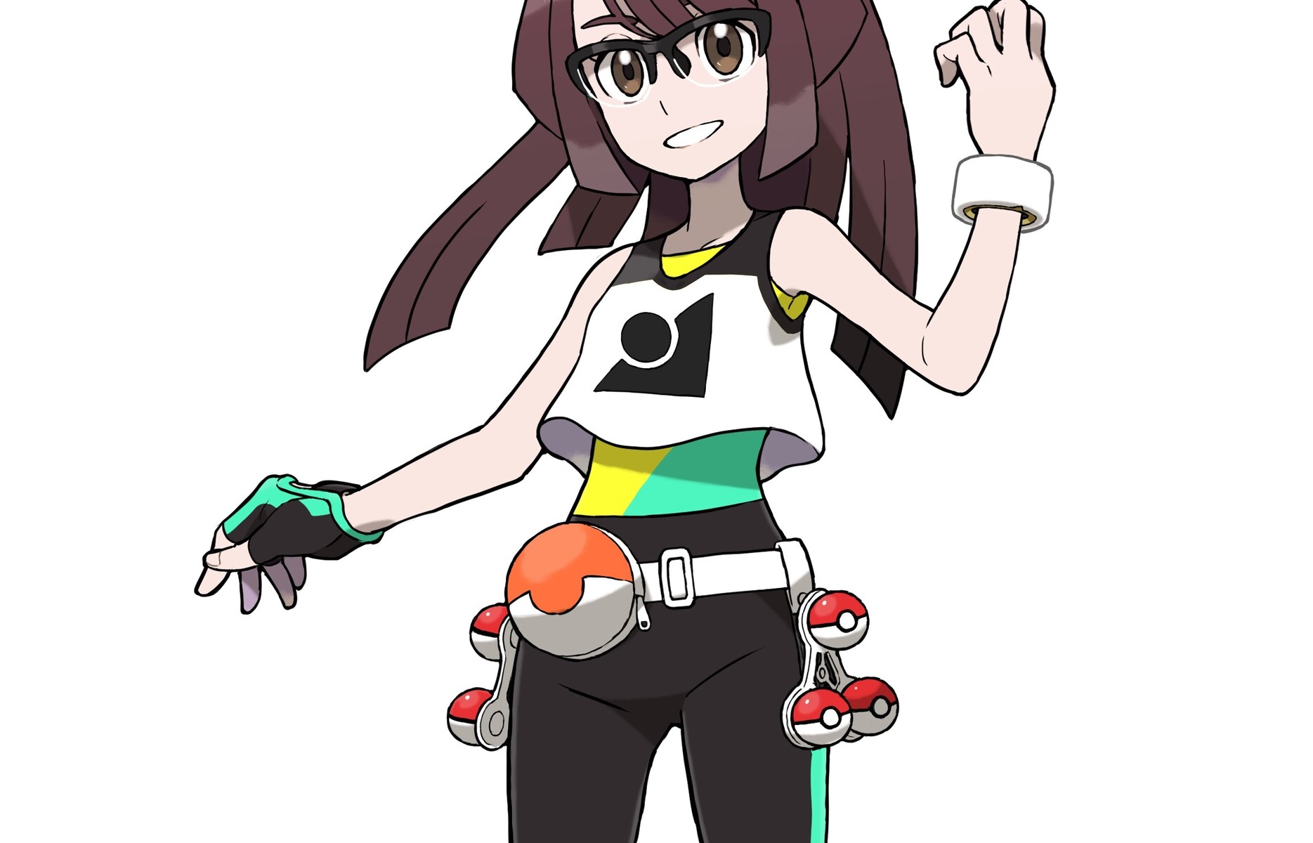 『ポケモンチャンピオンズ』女主人公のえっちなスポーツタイツ姿のエロ衣装！