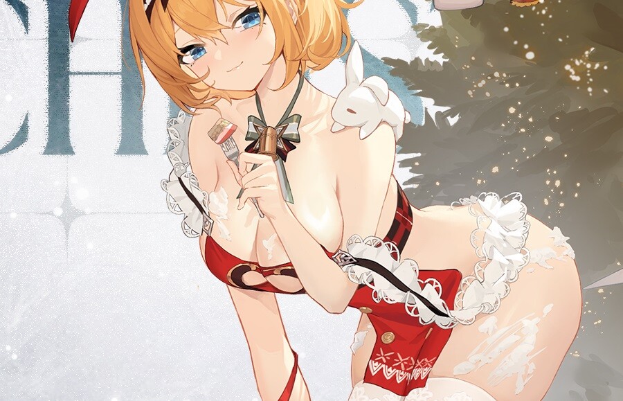 『ドールズフロントライン』エロすぎる裸にリボンだけなどドスケベなクリスマス衣装！