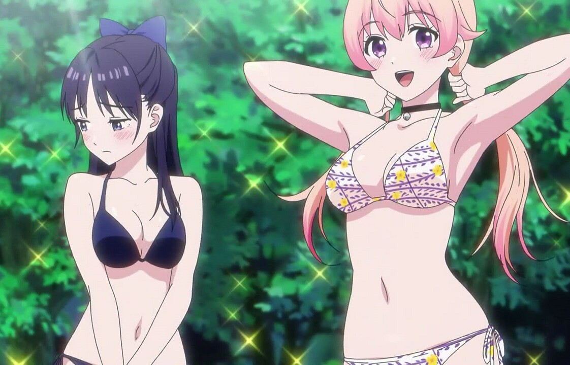 アニメ『ウィッチウォッチ』15話で女の子のえっちなおっぱいのエロ水着姿のエロシーンなど！