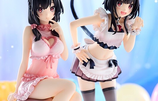 『この素晴らしい世界に祝福を！』猫耳メイドめぐみんとエロネグリジェゆんゆんのフィギュア