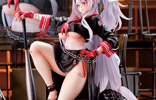 『アズールレーン』プリンツ・ハインリヒのエロすぎ下乳丸出しの番長衣装のエロフィギュア！