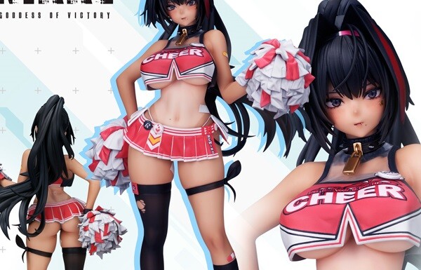『勝利の女神：NIKKE』ベイの下乳丸出しドスケベムチムチのエロチアガールフィギュア！