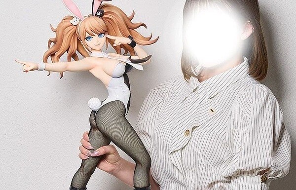  『ダンガンロンパ』江ノ島盾子の全高650mmの巨大なバニー姿のムチムチエロフィギュア！