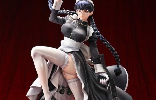 『ブラック・ラグーン』ロベルタのメイド服衣装でえっちなムチムチ太ももを見せてるエロフィギュア！