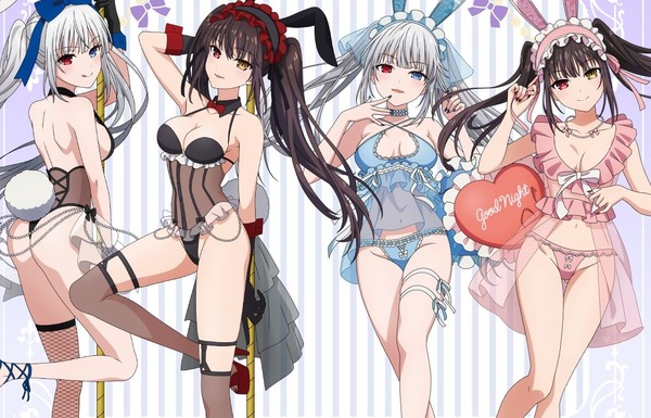 『デート・ア・バレット』女の子たちのえっちすぎるバニー姿のエロイラストグッズなど！