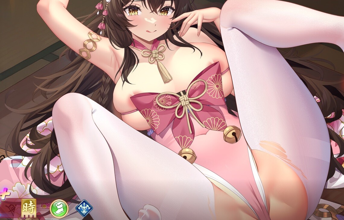 『少女廻戦』女の子のえっちすぎる乳輪がはみ出ちゃってるおっぱいのドスケベ女の子！