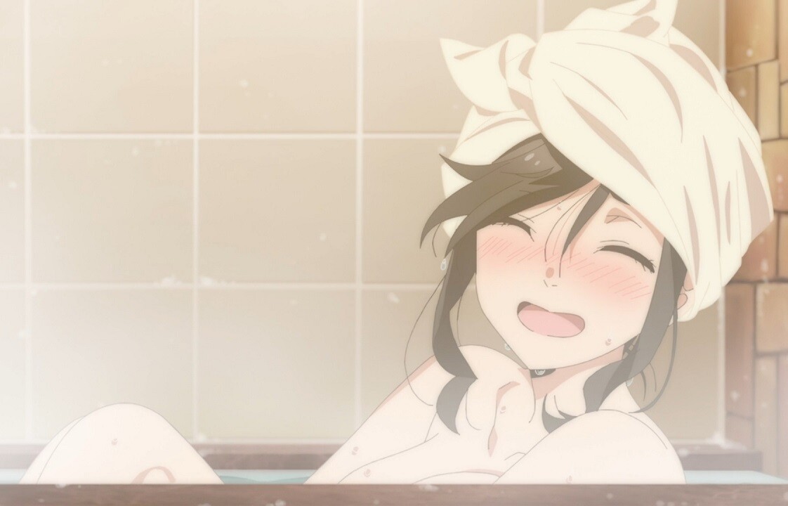 アニメ『綺麗にしてもらえますか。』2話でえっちなおっぱい丸見えのエロ入浴シーン！