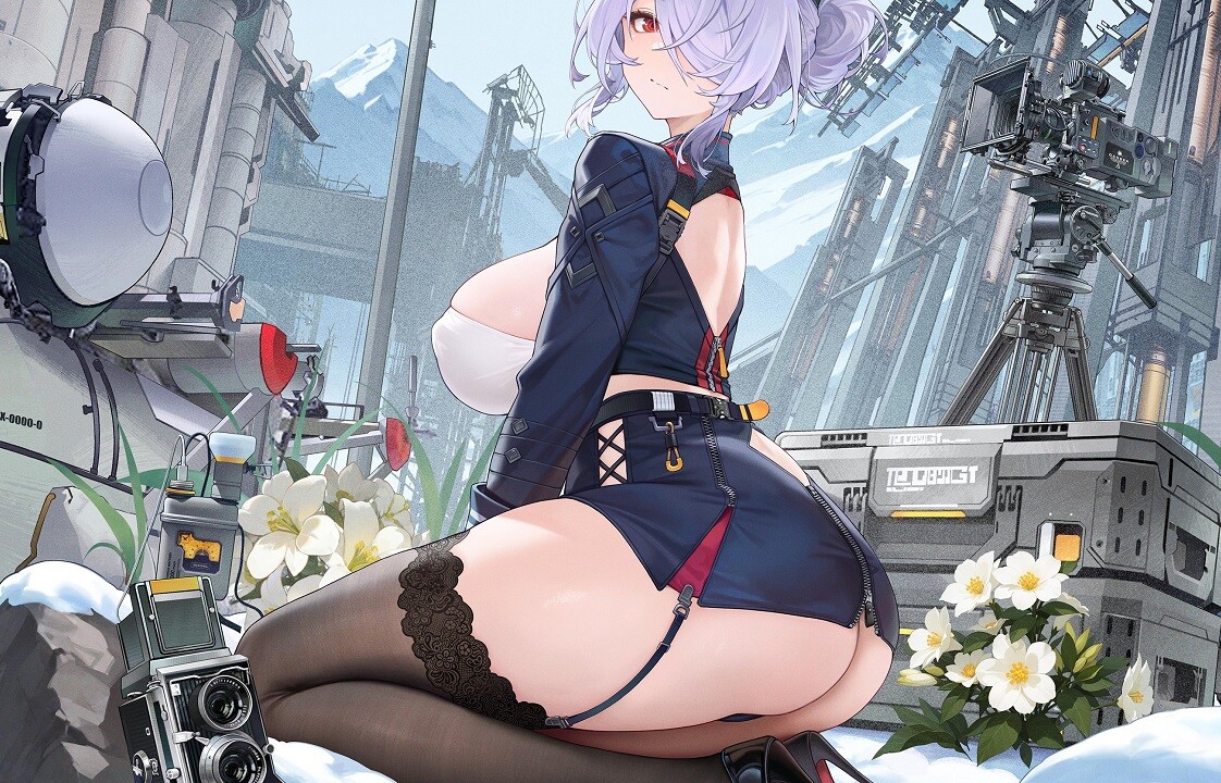 『Echocalypse -緋紅の神約-』エロすぎとんでもムチムチでお尻がはみ出てるエロ女の子！