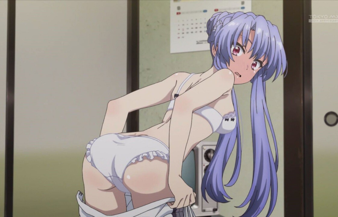 アニメ『サマーポケッツ』2話で女の子のエロい着替えで下着姿のエロいラッキースケベ！