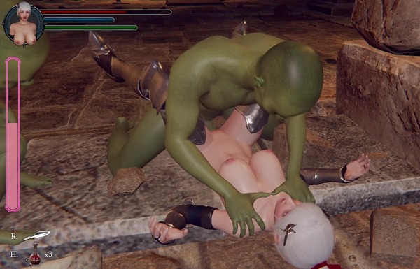 ダークソウル風のエロアクションゲーム『地下城の女騎士』パリィしたり、敗北エロがあったり