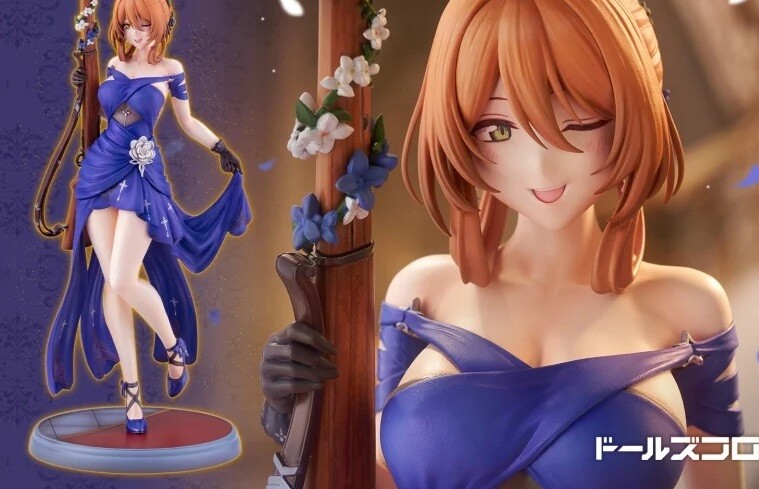 『ドールズフロントライン2』スプリングフィールドのエロドレス姿のエロフィギュア！