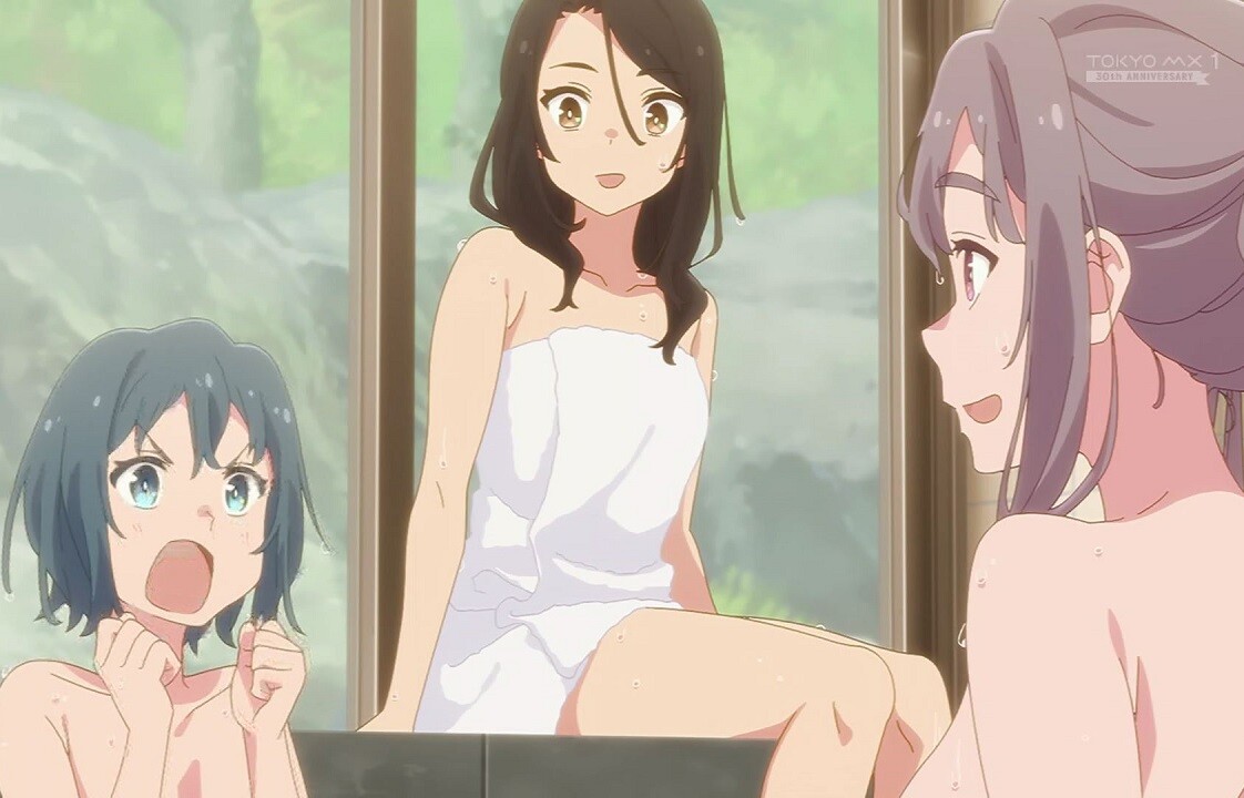 アニメ『空色ユーティリティ』6話で女の子たちのえっちな全裸丸見えのエロ入浴シーン！