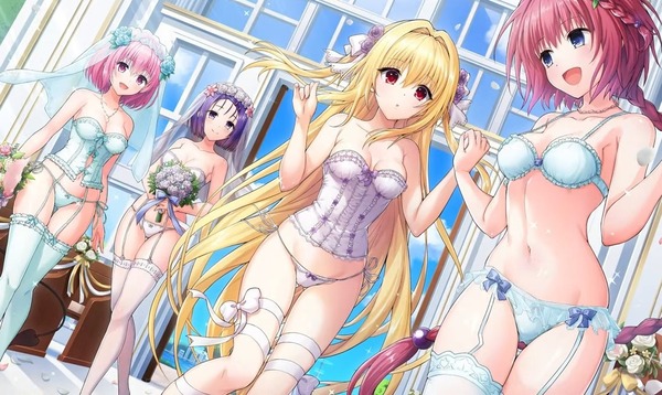 『ドルフィンウェーブ』が『ToLOVEる』コラボで金色の闇とメアのエロすぎウェディング下着！