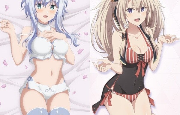 『魔王学院の不適合者』ミーシャとサーシャのえっちなムチムチ水着姿のエロ抱きまくら！