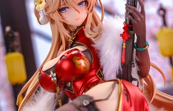 『ドールズフロントライン』DP28のエロいチャイナドレスが破れてるエロ衣装のエロフィギュア
