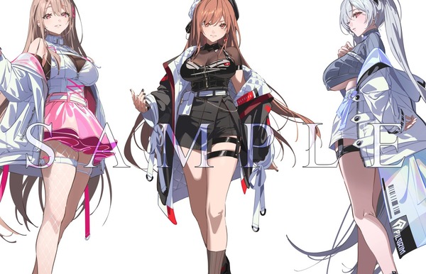 『勝利の女神：NIKKE』SHIBUYA TSUTAYAとコラボで女の子たちのえっちな衣装イラスト！