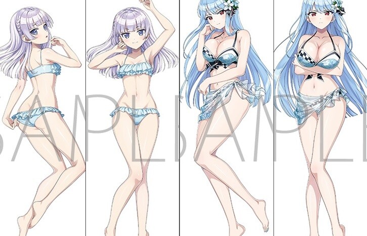 『ドルフィンウェーブ』シュネー・ヴァイスベルグと永雪氷織のえっちな水着のエロ抱きまくら！