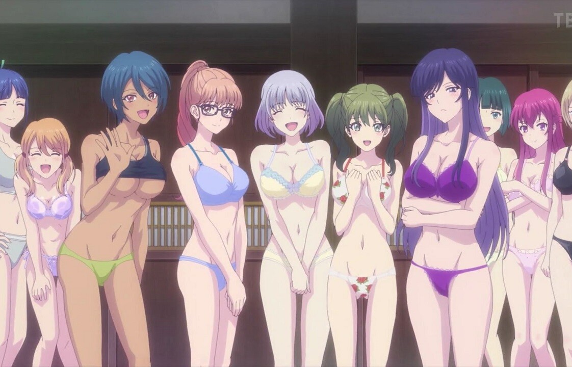 アニメ『女神のカフェテラス』16話で女の子たちのエロい下着姿や裸の入浴シーンなど！