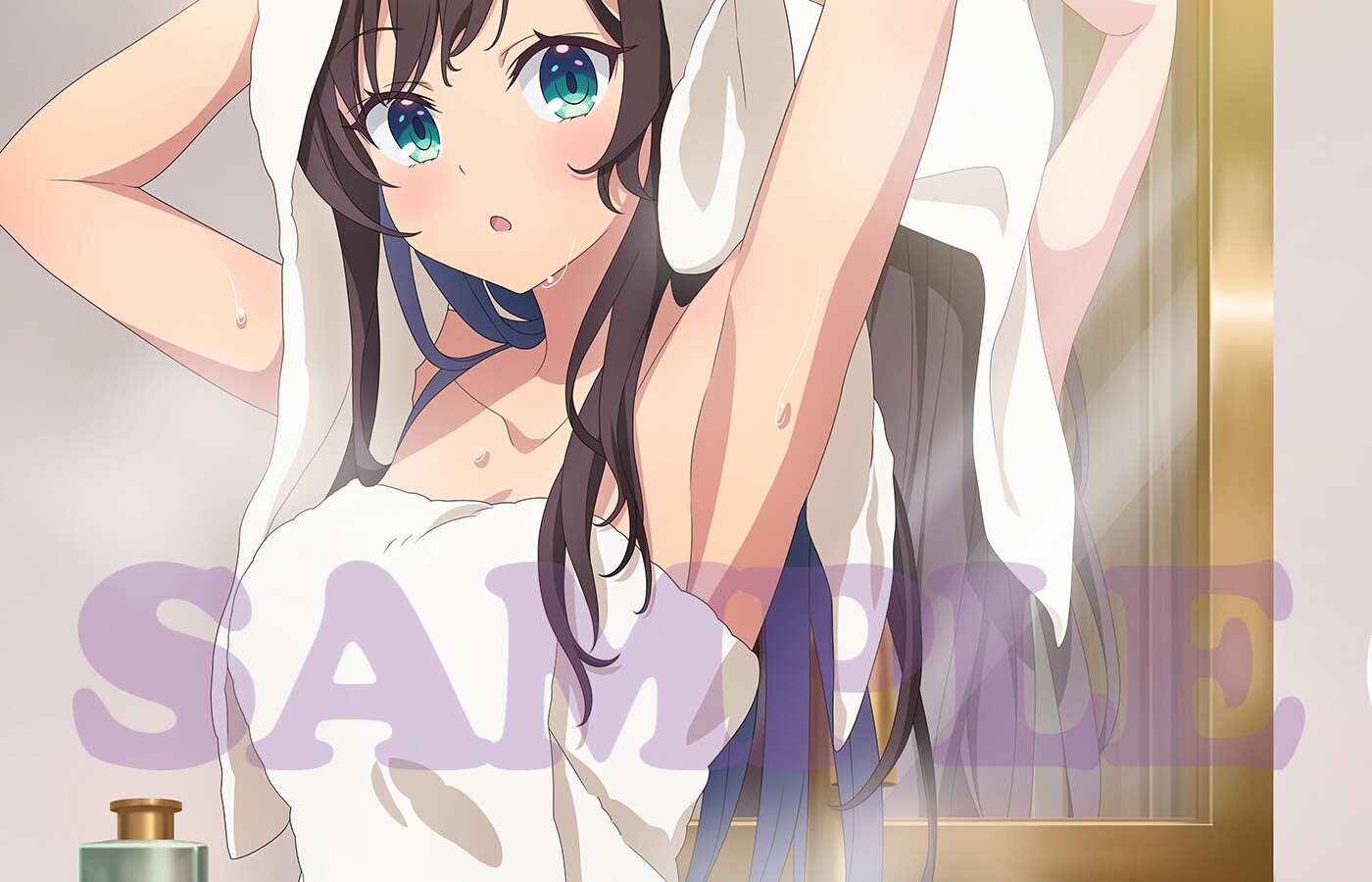『ギルドの受付嬢ですが、残業は嫌なので』BD/DVD店舗特典でバスタオル姿のエロイラスト