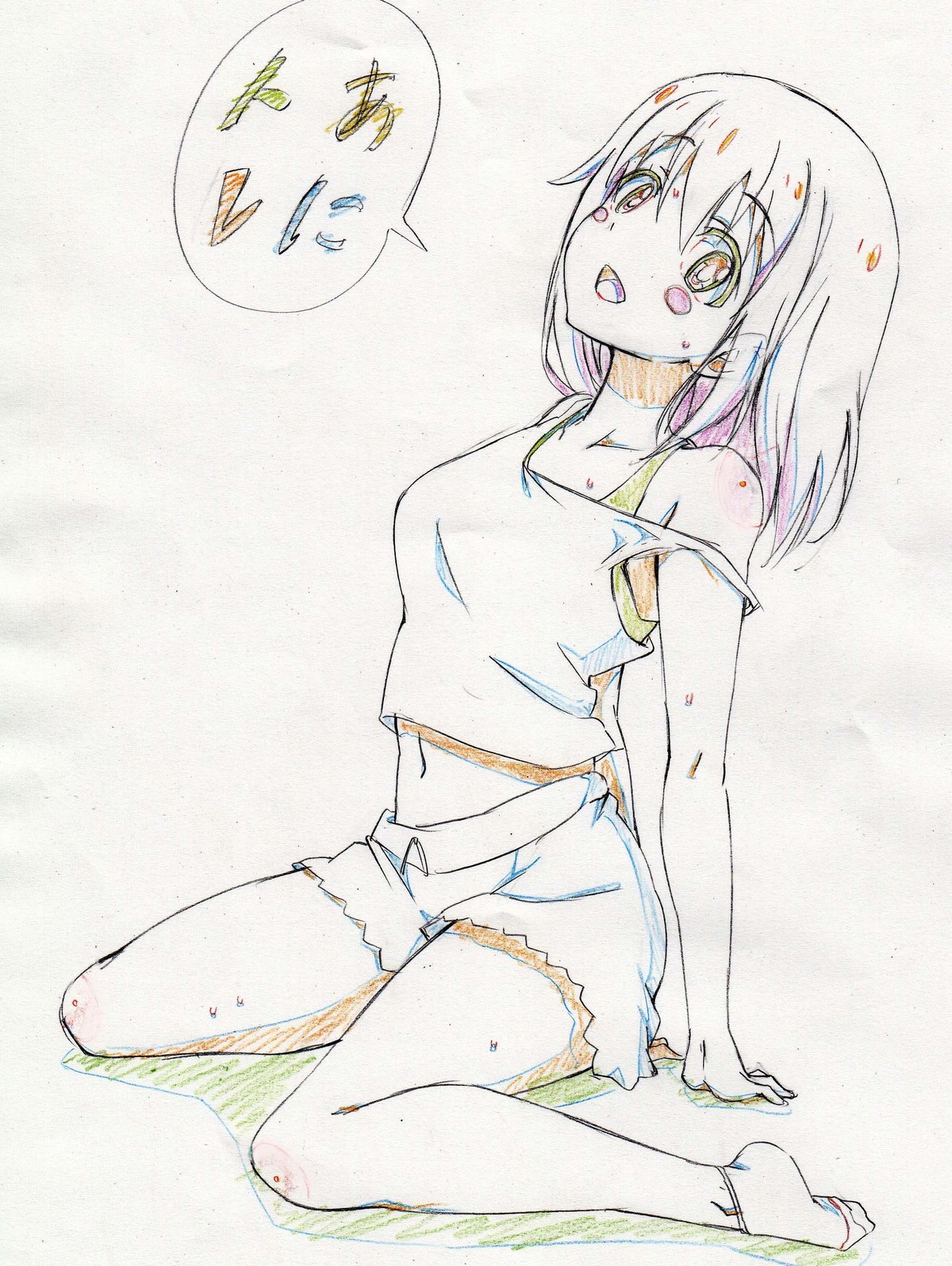 アニメ あにトレ Ex アニメーターの応援イラストで描かれた女の子がめっちゃエロい チラシの裏でゲーム鈍報