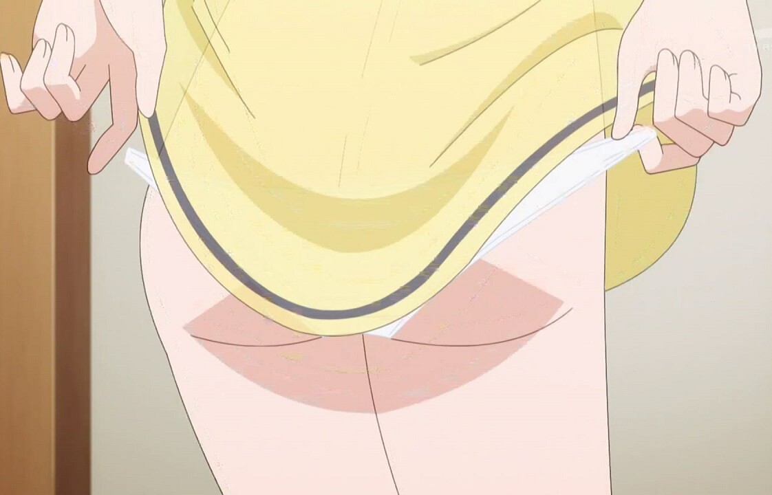 アニメ『一畳間まんきつ暮らし！』6話でエロいノーパン姿！パンツを履くエロいシーンなど！
