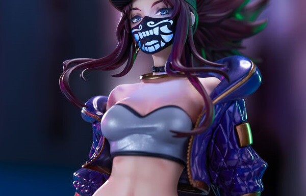 『リーグ・オブ・レジェンド』バーチャルポップグループ「K/DA」アカリのエロおっぱいフィギュア