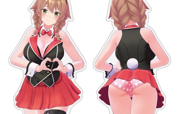 『バニーガーデン』女の子たちのえっちな後ろ姿でパンツが丸出しのエロいアクリルスタンド