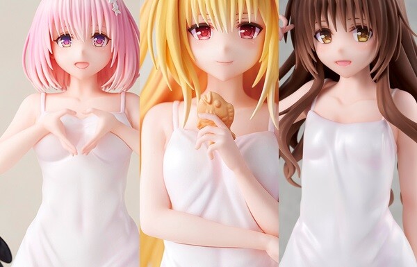 『ToLOVEる』金色の闇、モモ、結城美柑のえっちな白いワンピースのエロフィギュア！