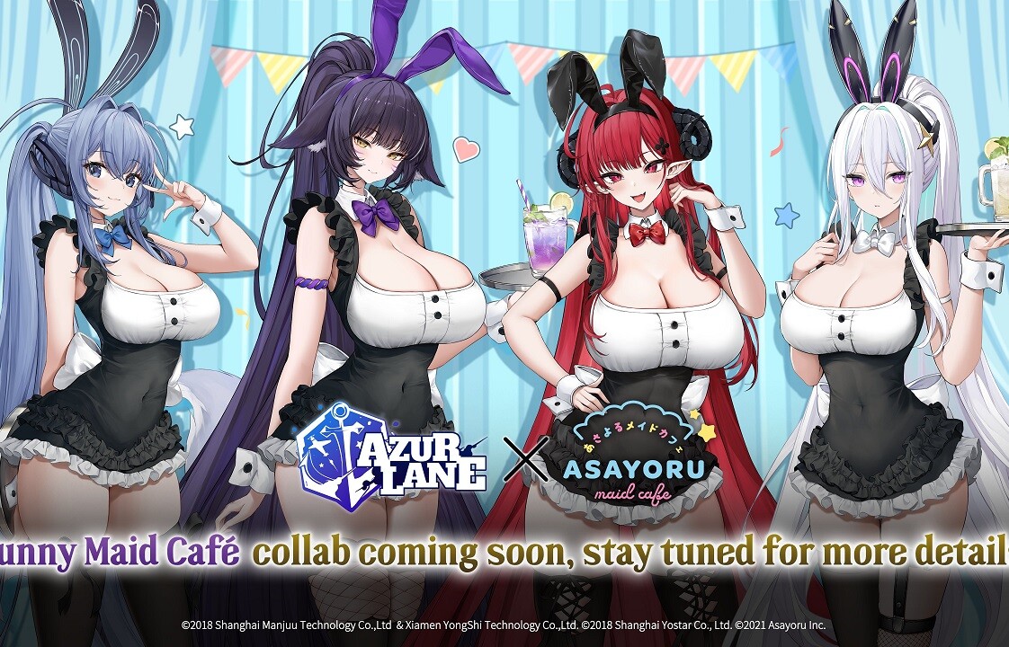 『アズールレーン』ロサンゼルスにある秋葉原風メイドカフェとコラボしてえっちなメイド姿に