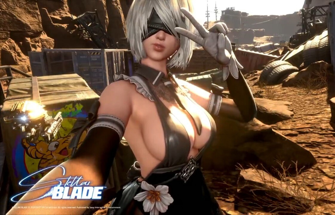 『Stellar Blade』と『ニーアオートマタ』のコラボでエロいおっぱいやお尻が揺れまくりエロ衣装