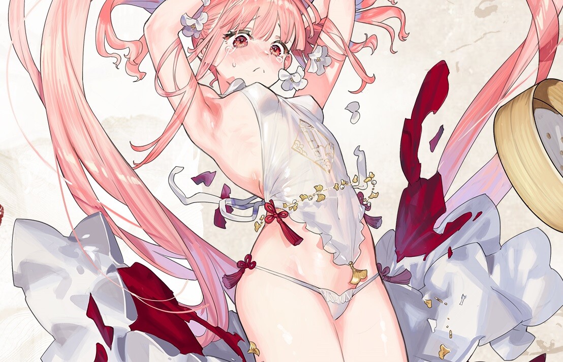 『ドールズフロントライン』エロチャイナドレスが破れてエロすぎパンツ丸見えのドスケベ衣装